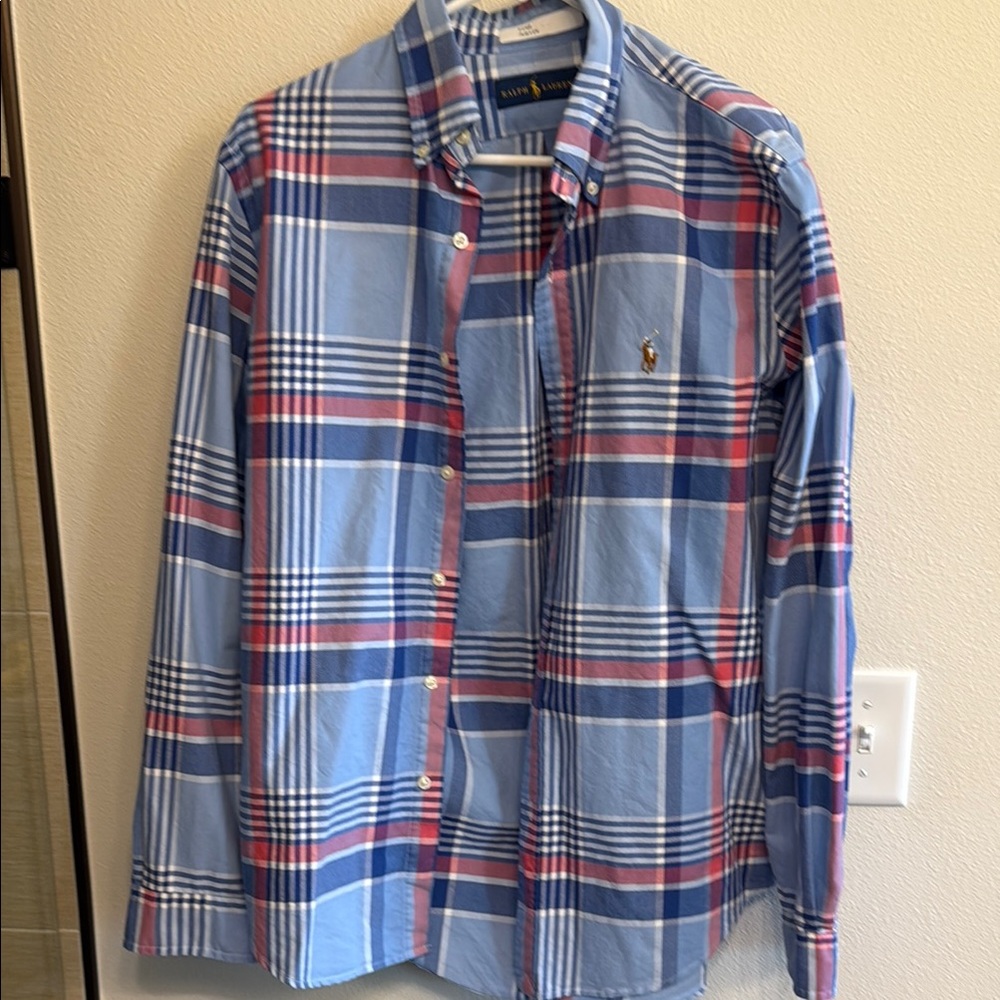 Ralph Lauren Men's Multicolor Plaid Button Down Shirt